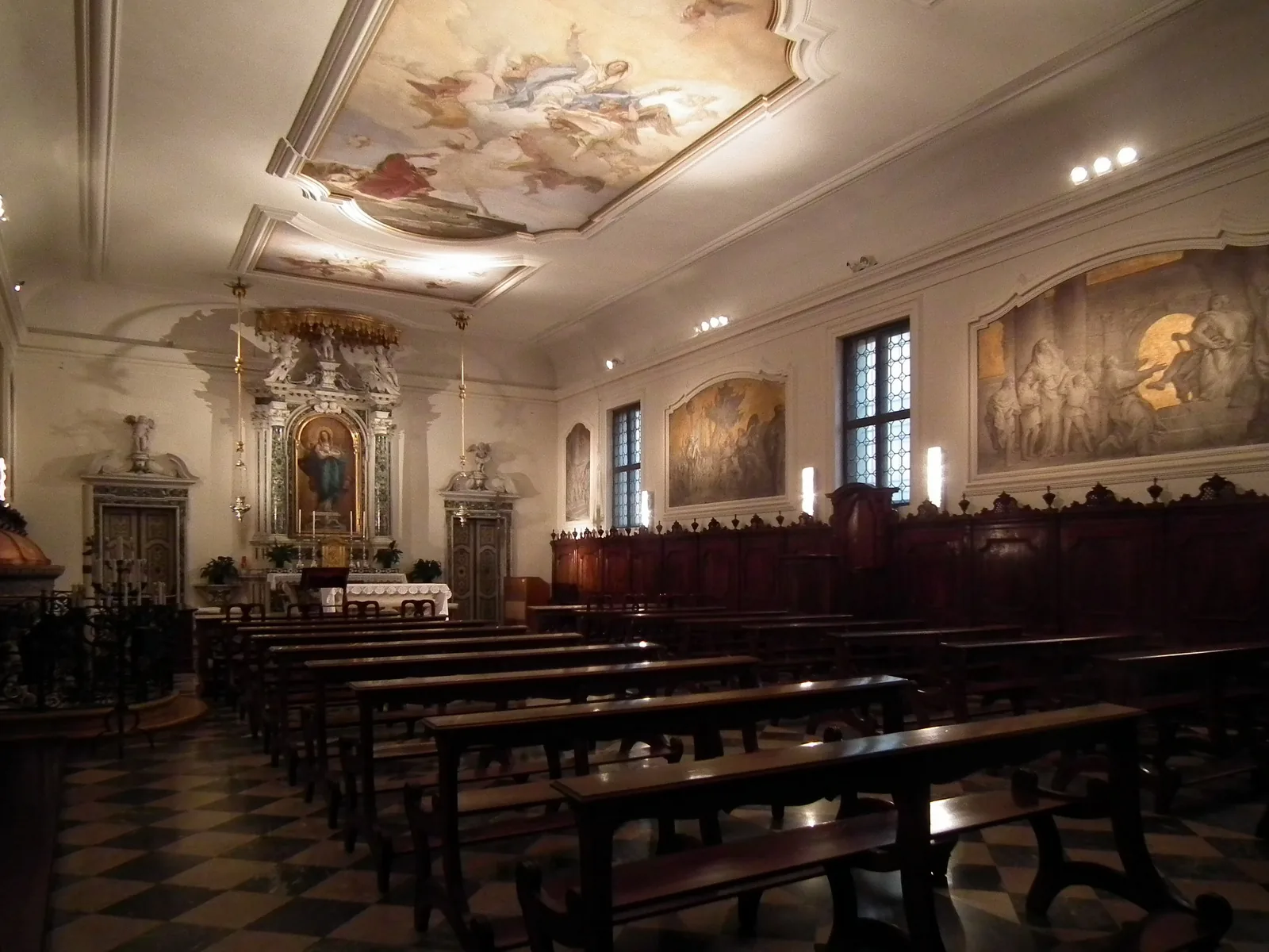 Interno dell'Oratorio della Purità a Udine